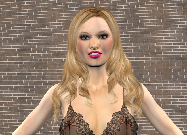 Обои картинки фото 3д графика, люди , people, девушка, взгляд, фон