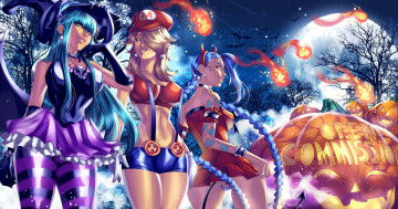 Картинка разное арты тыква фон взгляд девушки