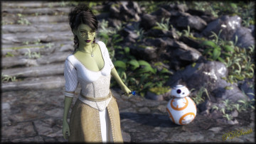 Картинка 3д+графика фантазия+ fantasy фон девушка взгляд