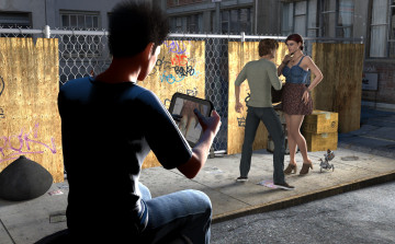 Картинка 3д+графика люди+ people фон взгляд девушка парни