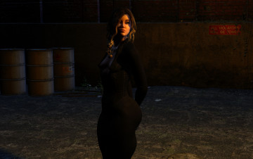 Картинка 3д+графика люди+ people девушка взгляд фон