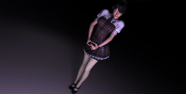 Обои картинки фото 3д графика, люди , people, фон, взгляд, девушка