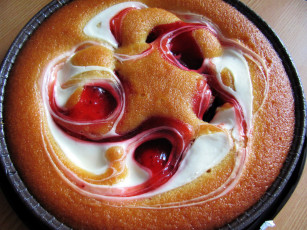 Картинка еда пироги клубничный