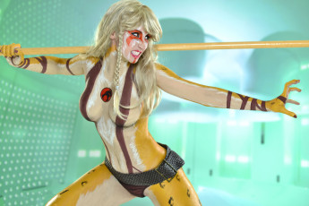 Картинка разное cosplay+ косплей девушка фон шест косичка