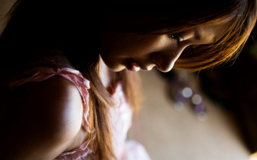 Картинка девушки -unsort+ лица +портреты рыжая азиатка лицо профиль