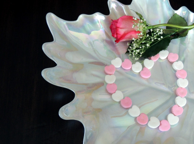 Обои картинки фото праздничные, день святого валентина,  сердечки,  любовь, роза, сердечко