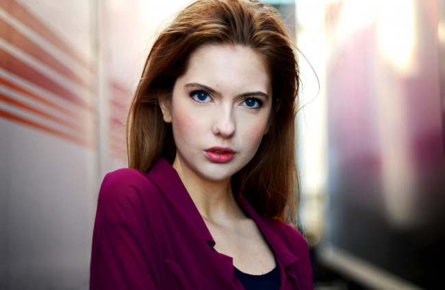 Обои картинки фото девушки, ebba zingmark, лицо, рыжая, жакет