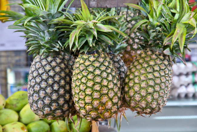 Обои картинки фото еда, ананас, плоды