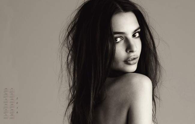 Обои картинки фото календари, девушки, 2018, взгляд