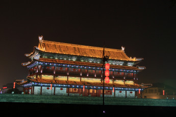 Картинка города -+буддийские+и+другие+храмы достопримечательности башня барабанная китай сиань