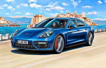 Картинка автомобили рисованные porsche