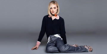 Картинка девушки bella+heathcote блузка блондинка bella heathcote джинсы