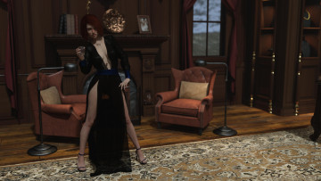 Картинка 3д+графика люди+ people фон взгляд девушка