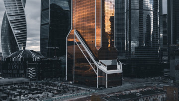 Картинка города москва+ россия москва город здание архитектура небоскребы городской вид