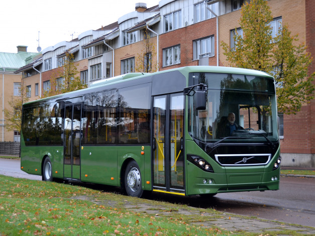 Обои картинки фото volvo, автомобили, автобусы, автобус