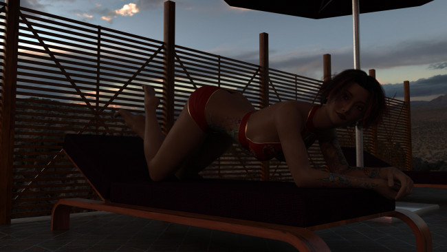 Обои картинки фото 3д графика, люди , people, девушка, фон, взгляд