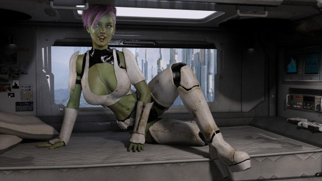 Обои картинки фото 3д графика, _science fiction, девушка, фон, взгляд