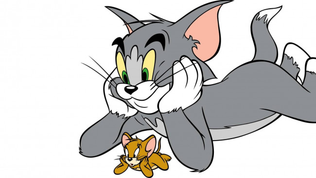 Обои картинки фото мультфильмы, tom and jerry, tom, and, jerry