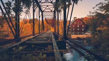 Картинка города -+мосты бранчберг нью-джерси сша