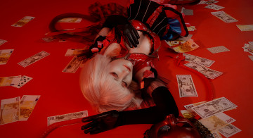 Картинка девушки -+креатив +косплей девушка фон платье деньги