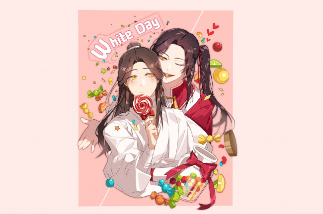 Обои картинки фото аниме, tian guan ci fu, благословение, небожителей, tian, guan, ci, fu, мосян, тунсю