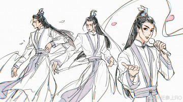 Картинка рисованное кино +мультфильмы микрофон сяо тяньюй