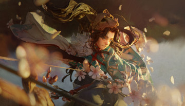 Картинка фэнтези девушки девушка цветы