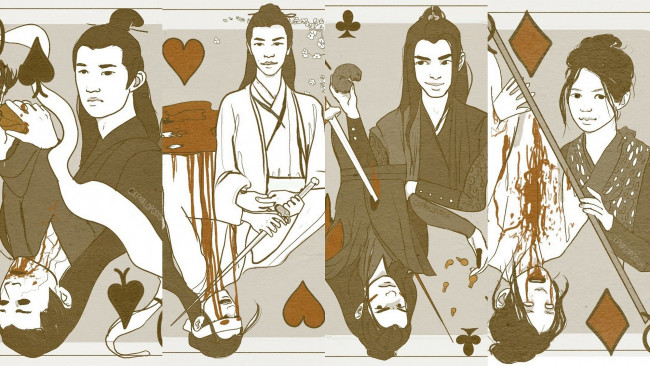 Обои картинки фото сюэ ян и сяо синчень, сун лань,  а-цин, рисованное, кино,  мультфильмы, the, untamed, неукротимый, повелитель, чэньцин, мосян, тунсю, mo, dao, zu, shi, магистр, дьявольского, культа