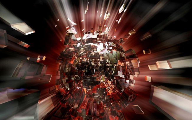 Обои картинки фото 3д графика, шары , balls, шар, осколки