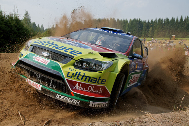 Обои картинки фото спорт, авторалли, ford, focus, wrc, rally