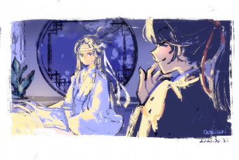 Картинка аниме mo+dao+zu+shi лань ванцзи вэй усянь