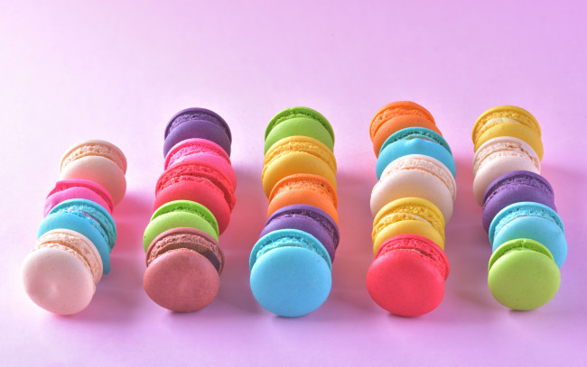 Обои картинки фото еда, макаруны, лакомство, ассорти