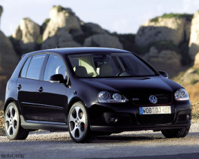 Картинка volkswagen golf gti автомобили