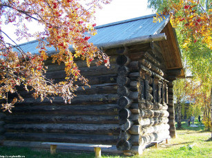 Картинка кострома музей деревянного зодчества осень города другое