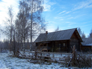 Картинка кострома музей деревянного зодчества поздняя осень города другое