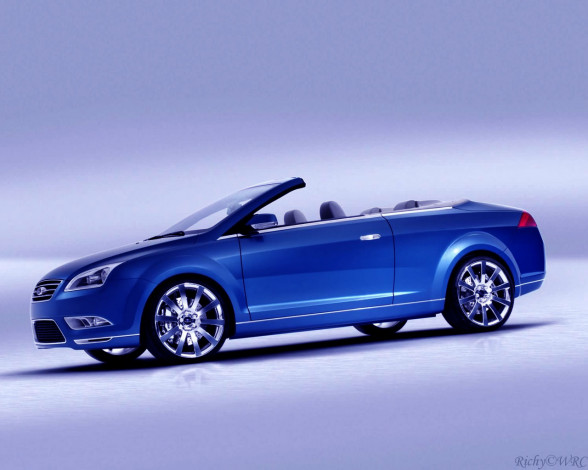 Обои картинки фото ford, focus, vignale, concept, автомобили