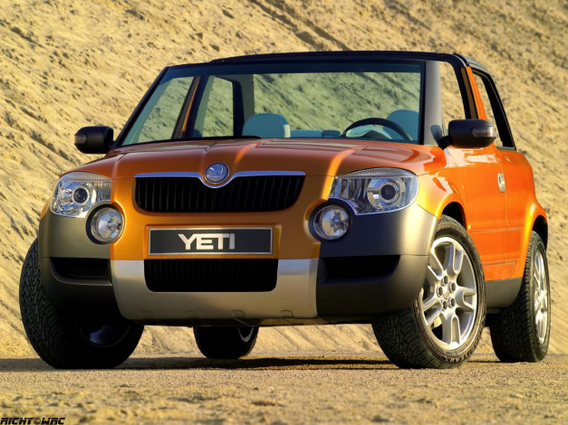 Обои картинки фото scoda, yeti2, concept, автомобили, skoda