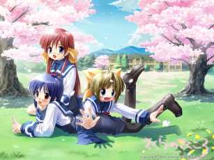 обоя аниме, haru, no, ashioto, the, movie, ourin, dakkan