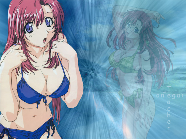 Обои картинки фото onegai, teacher, аниме