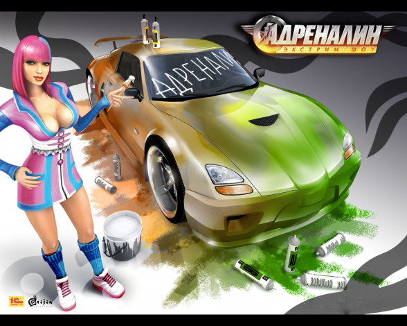 Обои картинки фото адреналин, шоу, race, extreme, show, видео, игры