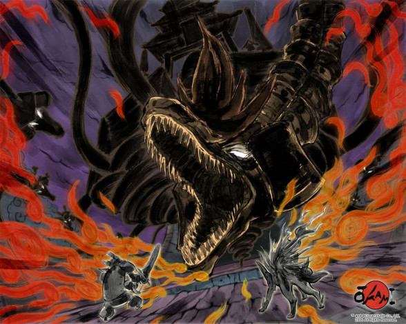 Обои картинки фото okami, видео, игры