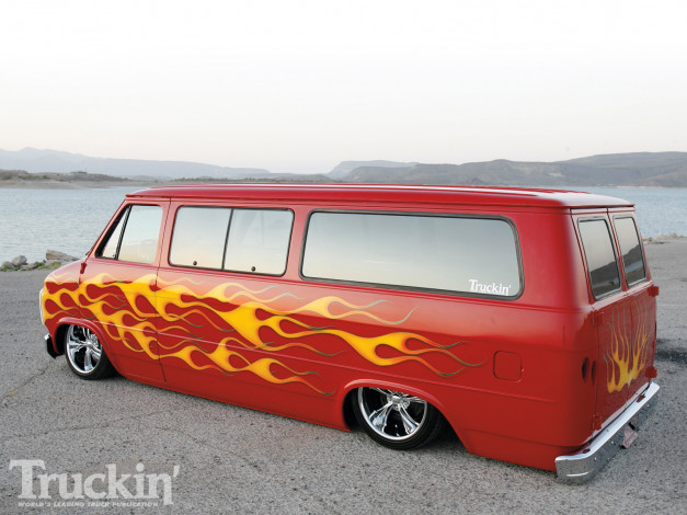 Обои картинки фото автомобили, custom, van`s