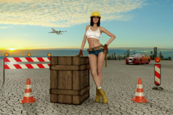 Картинка 3д+графика people+ люди девушка взгляд