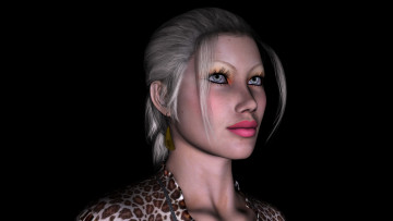 Картинка 3д+графика portraits+ портрет взгляд девушка фон