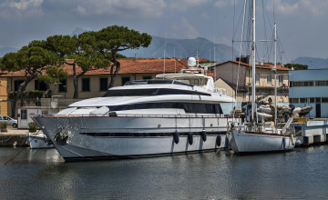 Картинка viareggio +yacht корабли Яхты яхта порт причал