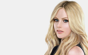 Картинка девушка рисованные люди avril lavigne
