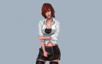 Картинка девушка рисованные люди книги