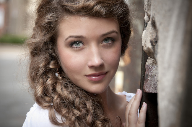 Обои картинки фото девушки, -unsort , лица,  портреты, волосы