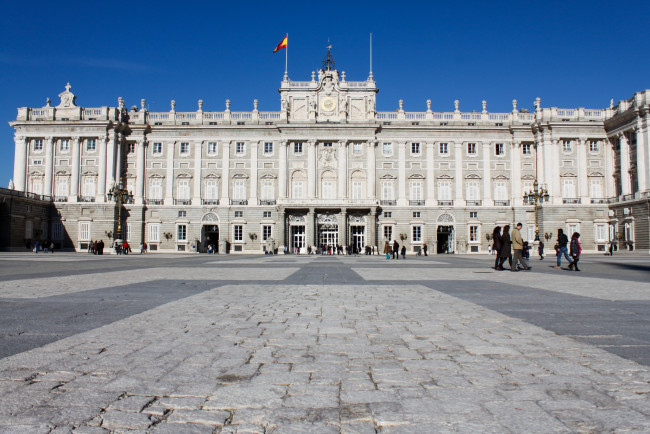 Обои картинки фото города, мадрид , испания, здание, площадь, мадрид
