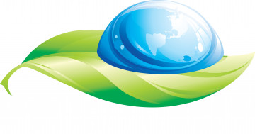 Картинка векторная+графика природа лист капля